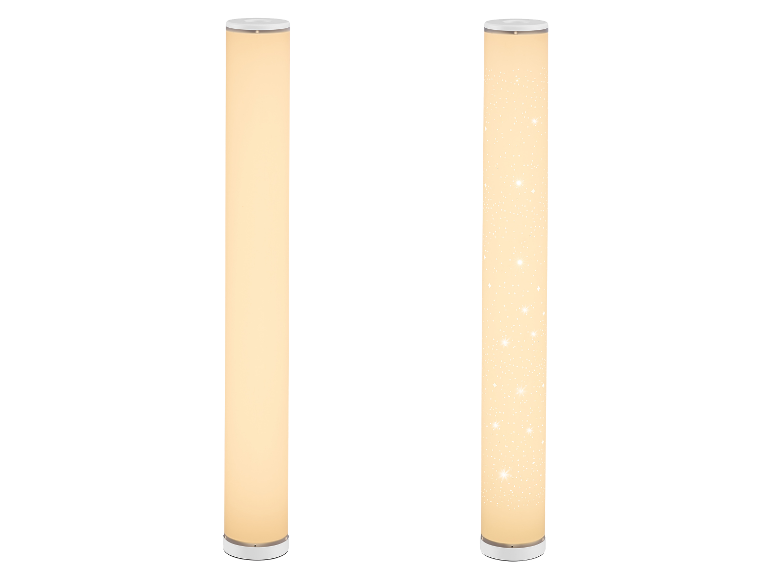 LIVARNO home Lampadaire LED avec et sans effet ciel étoilé.