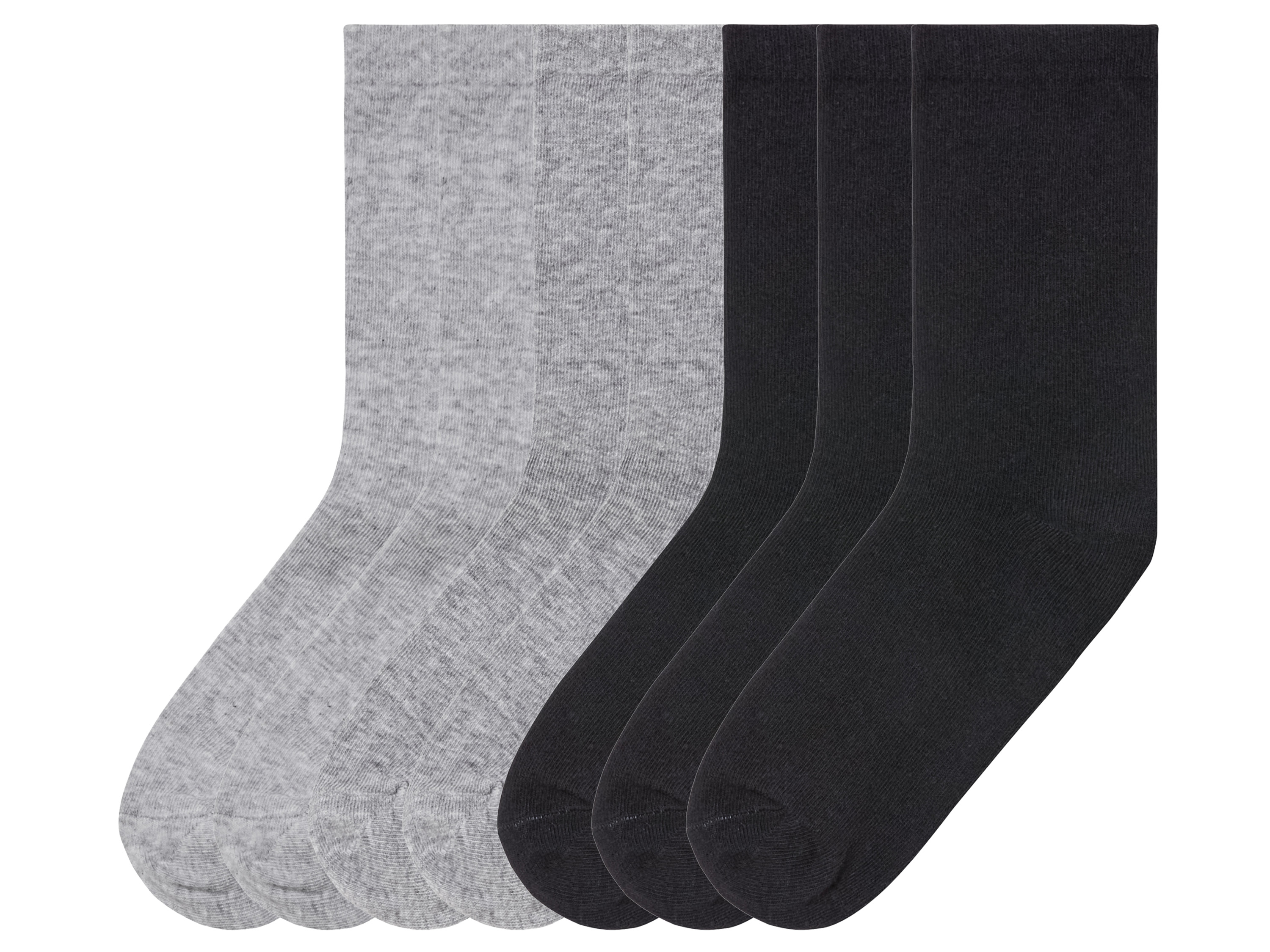 pepperts!® Lot de 7 paires de chaussettes fille (39-42, noir/gris)