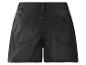 Short en jean noir avec ourlet effiloché, vue arrière