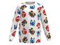 Pull blanc avec motifs Sonic the Hedgehog, Shadow et Knuckles.