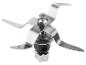 Lames de mixeur métalliques : pièces de rechange pour robot culinaire.