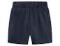 Shorts pour enfants bleu foncé avec taille élastique.