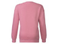 Sweat-shirt rose à manches longues.