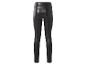 Legging noir brillant en similicuir avec taille haute.