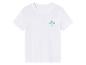 T-shirt blanc pour enfant, motif palmiers.