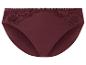 Culotte bordeaux avec dentelle.