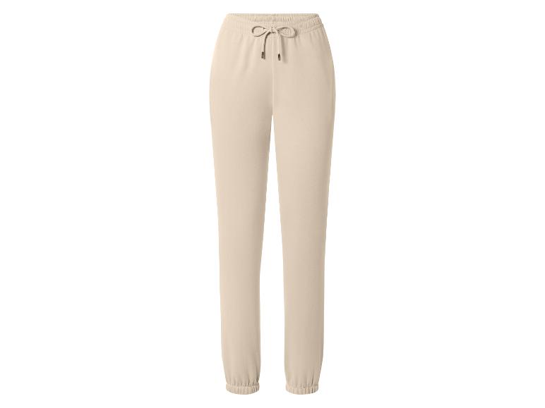 Pantalon de jogging beige avec cordon de serrage