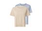 Deux t-shirts simples en beige et bleu clair