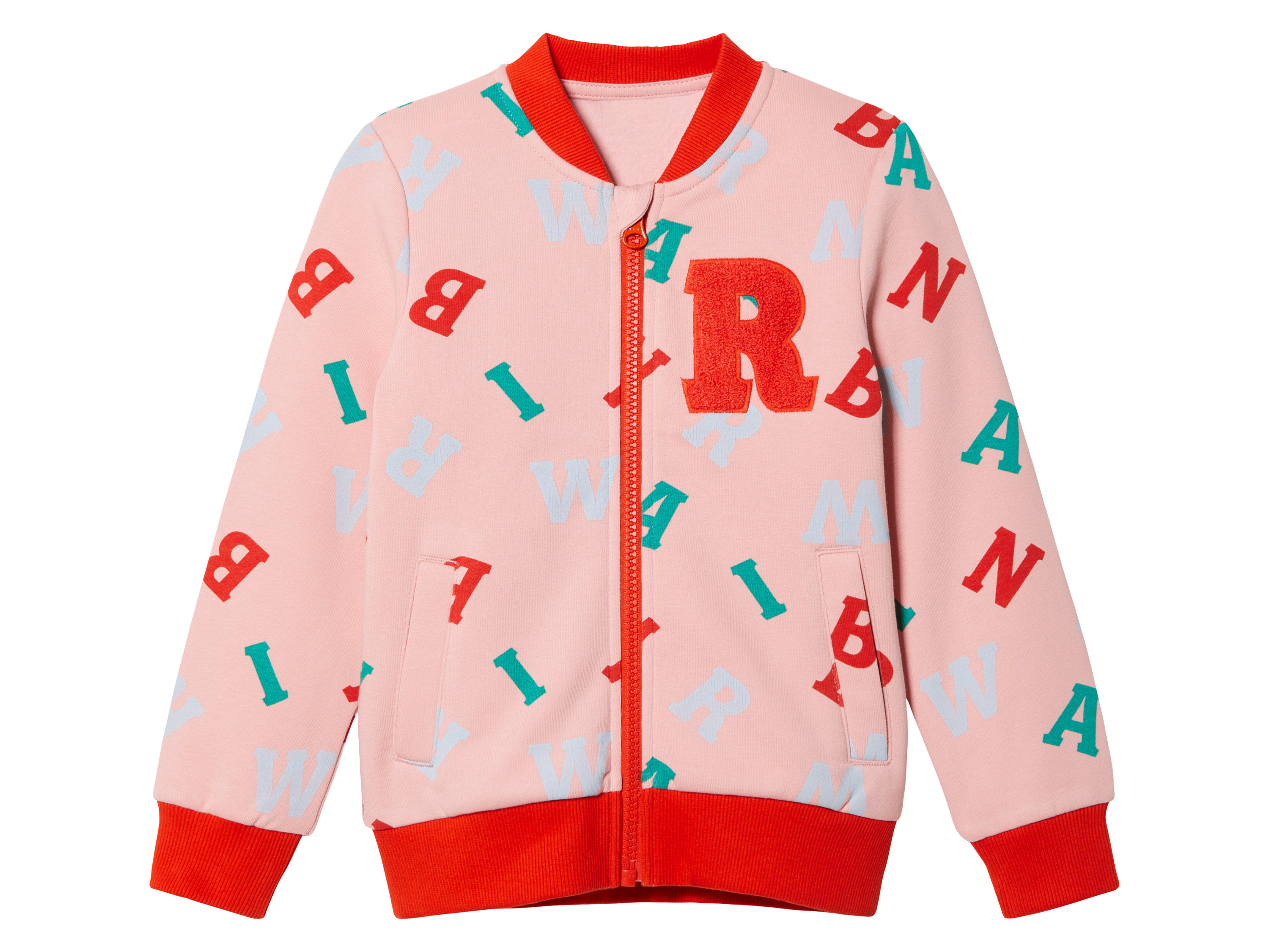 lupilu® Blouson teddy petite fille (2-4 ans, rose/rouge)