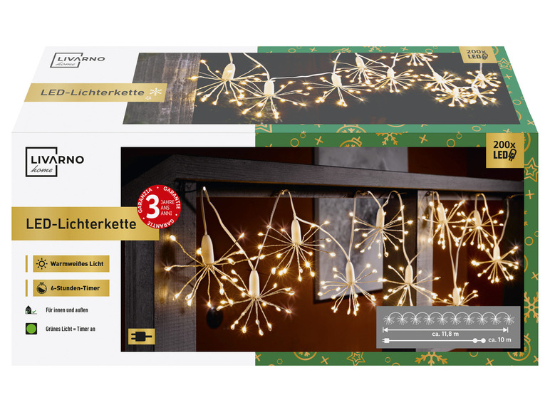 Aller en mode plein écran : LIVARNO home Guirlande lumineuse à LED, en forme de pissenlit - Image 12