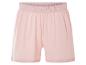 Shorts rose pâle en coton.