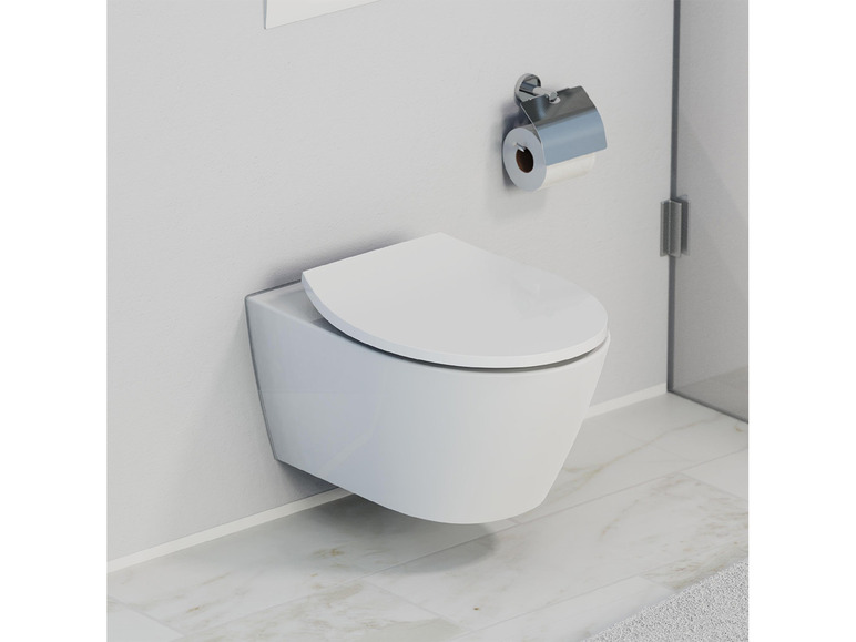 Aller en mode plein écran : Schütte Abattant WC, avec fermeture en douceur et veilleuse LED - Image 2