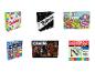 Six jeux de société : Twister, Taboo, Destins, Puissance 4, Cluedo et Monopoly.