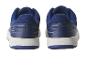 Paire de baskets bleues : vue arrière.