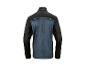 Une veste noire et bleu marine à manches longues.