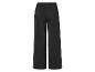 Pantalon large noir avec taille élastique.