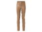 Pantalon en similicuir marron pour femme.
