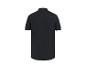 Polo noir à manches courtes pour homme, vue de dos