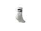 Chaussette blanche avec deux rayures noires en haut