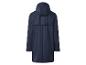 Imperméable bleu marine avec capuche, vue de dos