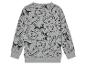 Sweat-shirt gris à motifs animaux : ratons laveurs, ours et crocodiles.