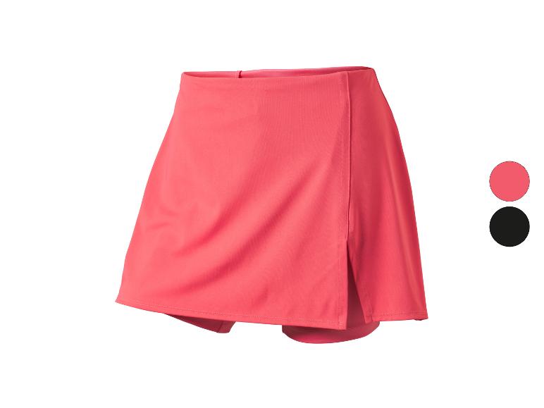 Jupe-short de sport femme corail avec option de couleur noire.
