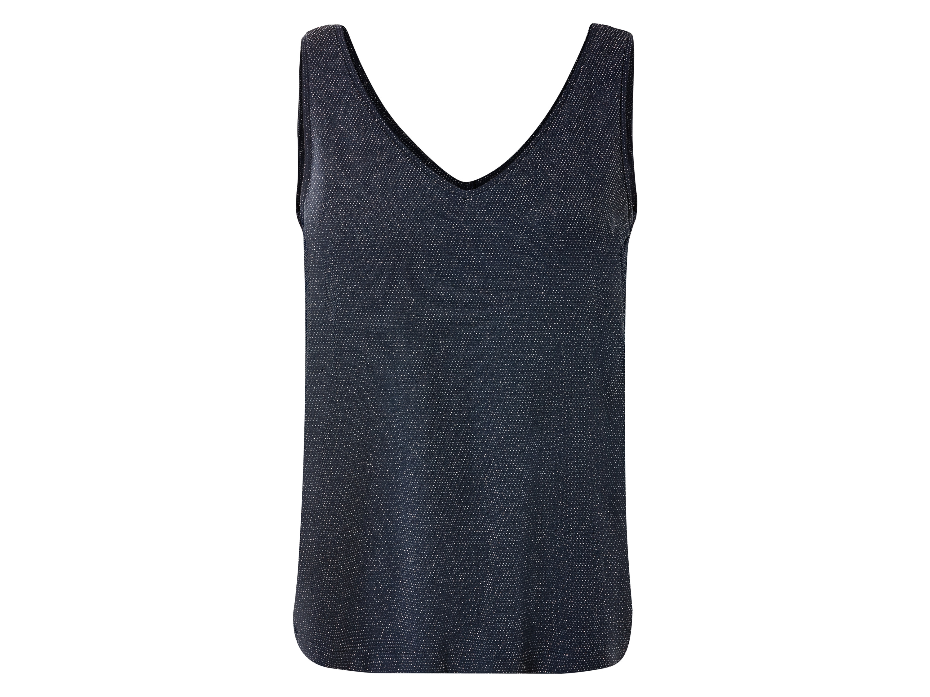 esmara® Top effet scintillant Femme (S (34/36), bleu foncé)