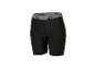 Short de sport noir avec ceinture grise et motif