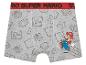 Boxers Super Mario gris : personnages et éléments emblématiques du jeu.