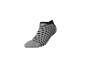 Chaussette courte rayée grise et noire