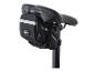 Une sacoche de selle noire Crivit pour vélo.