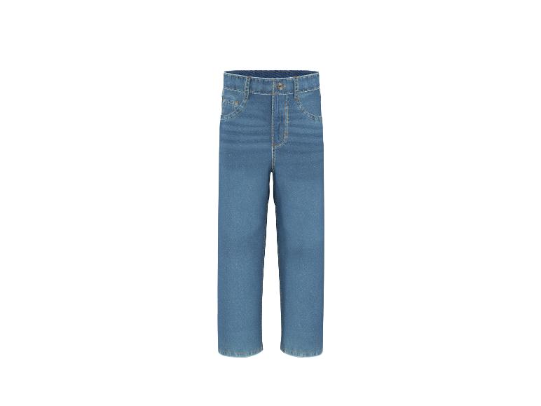 Jean bleu coupe droite pour enfant.