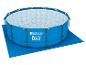 Piscine Bestway Steel Pro MAX bleue avec liner mosaïque et tapis de sol.