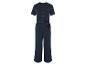 Combinaison-pantalon boutonnée, style décontracté, bleu marine.