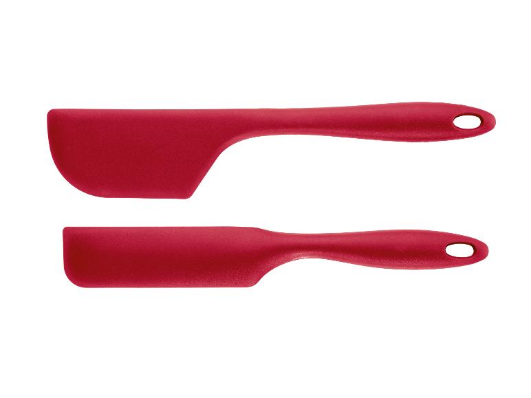 Deux spatules en silicone rouges