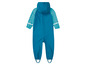 Combinaison de pluie bleue pour enfants avec capuche.