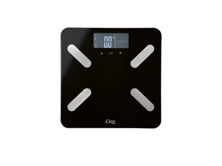 Pèse-personne impédancemètre CIEN SPWD 180 l1 noir avec écran digital