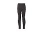 Legging long gris foncé pour femme, en tissu stretch confortable.