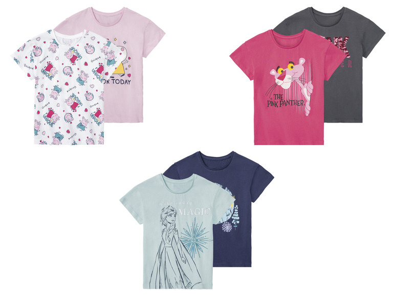 Aller en mode plein écran : Lot de 2 t-shirts petite fille - Image 1