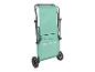 Chariot de plage pliable vert menthe avec roues