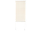 Un store plissé de couleur crème avec cordon.