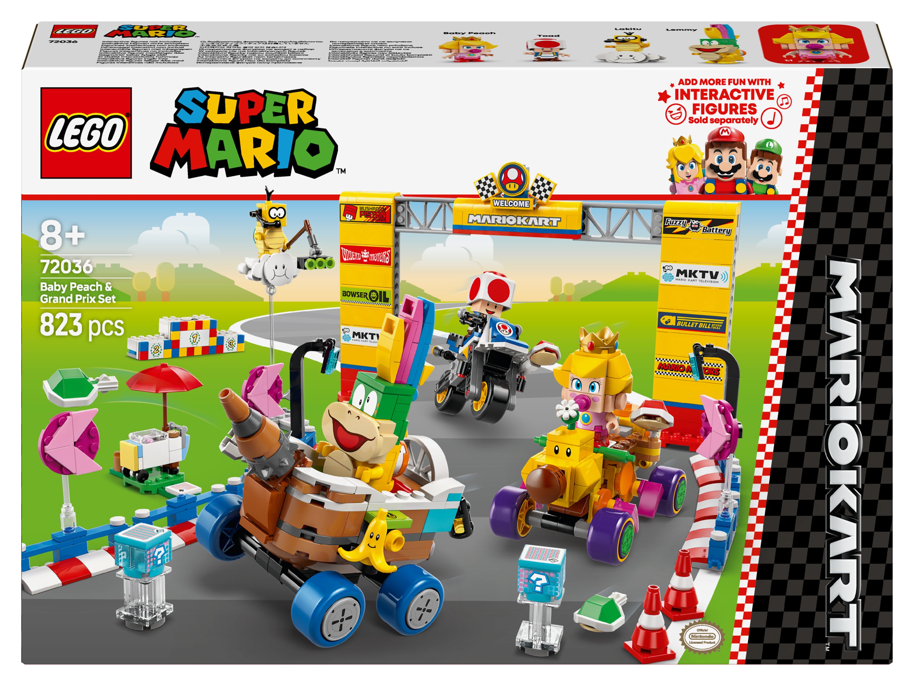 LEGO® Super Mario™ 72036 Mario Kart™ Bébé et ensemble de grand prix