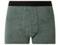 Boxer vert avec un motif topographique.