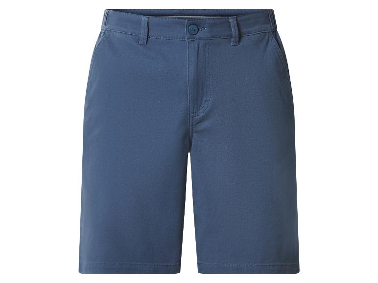 Short chino bleu pour homme