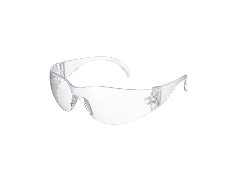Des lunettes de sécurité Parkside avec une monture transparente.