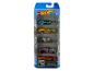 Hot Wheels Retro Racers avec une voiture de course bleue, jaune et orange