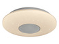 Un luminaire de plafond rond avec haut-parleur intégré et motif d'étoiles.