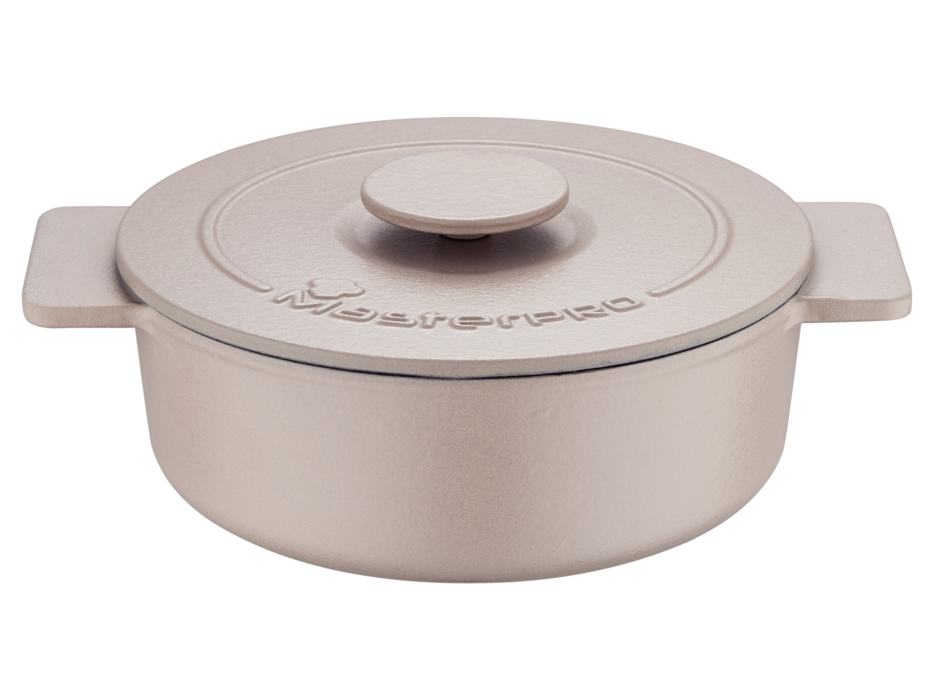 Masterpro Faitout en fonte Ø 26 x 9 cm (beige)