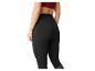 Leggings de sport noires avec détails en résille.