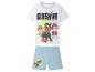 Pyjamas enfant avec t-shirt et short, motif Pat' Patrouille, thème soleil.